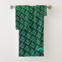 "Blauwogen in het rooien", gestreept, ondoorzichti Bad Handdoek