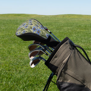 Blauwogig grasbloempatroon golfheadcover