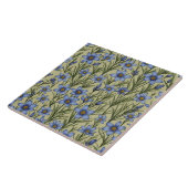 Blauwogig grasbloempatroon tegeltje (Zijkant)