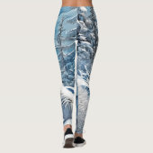 Blauwogig Vos Scèneontwerp Leggings (Achterkant)