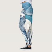 Blauwogig Vos Scèneontwerp Leggings (Links)
