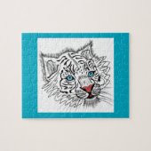 Blauwogige baby-tijger legpuzzel (Horizontaal)