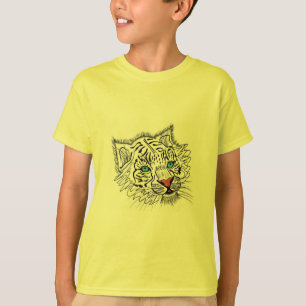 Blauwogige baby-tijger t-shirt