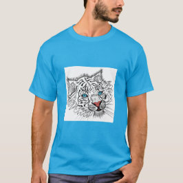 Blauwogige baby-tijger t-shirt