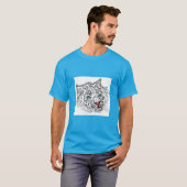 Blauwogige baby-tijger t-shirt (Voorkant volledig)