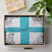 Blauwogige baby-tijger tissuepapier (Geschenk)