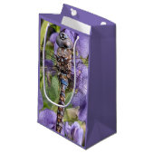 Blauwogige darner libel op bloem klein cadeauzakje (Voorkant Gekanteld)