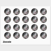 Blauwogige Dogue de Bordeaux Puppy Ronde Sticker (Vel)