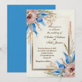 Blauwogige grasbloem kaart