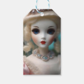 Blauwogige pop, cadeaulabel (Voorkant)