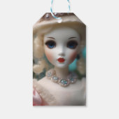 Blauwogige pop, cadeaulabel (Achterkant)