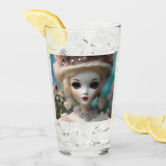 Blauwogige  pop, glas (Voorkant ijs)