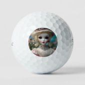 Blauwogige pop, golfballen (Voorkant)