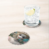 Blauwogige pop, kartonnen onderzetters (Insitu)