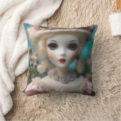 Blauwogige  pop, kussen (Deken)