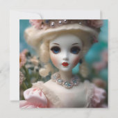 Blauwogige  pop, save the date (Achterkant)