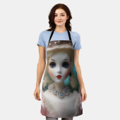 Blauwogige  pop, schort (Gedragen)