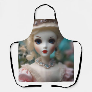 Blauwogige  pop, schort