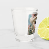 Blauwogige  pop, shot glas (Links)