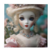 Blauwogige  pop, tegeltje (Voorkant)