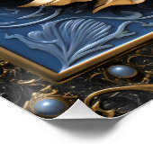 blauwogige tijger perfect poster (Hoek)