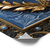 blauwogige tijger poster (Hoek)