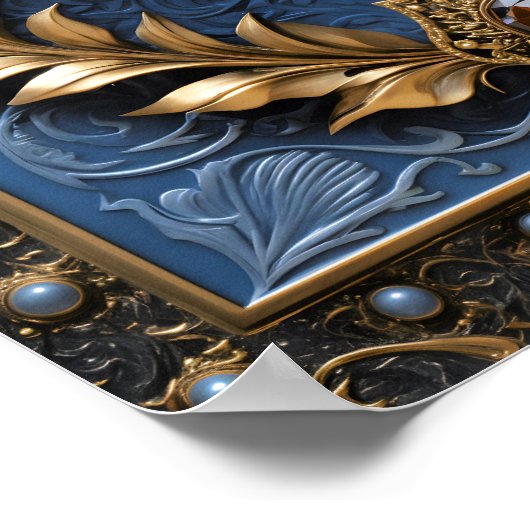 blauwogige tijger poster (Hoek)