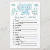 Blauwolifant Baby word scramble game (Voorkant)