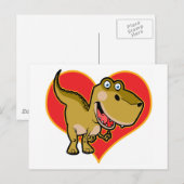 Blauwoog Dino Briefkaart (Voorkant / Achterkant)