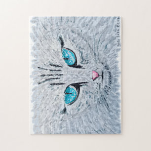 Blauwoog Fluffy Kat Legpuzzel