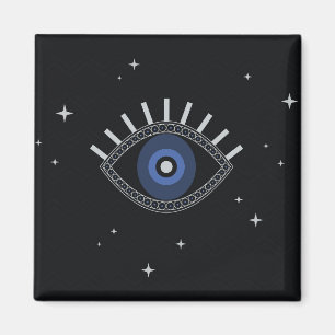 Blauwoogbescherming magische talismansymbool magneet