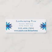 Blauwoogbloem Mini Visitekaartje (Achterkant)