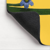 Blauwooggras bloem en blad muismat (Hoek)