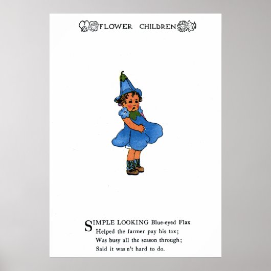 Blauwoogvlas Poster (Voorkant)