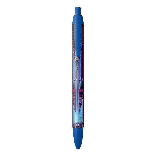 Blauworgaanbuizen Blauwe Inkt Pen (Achterkant (Verticaal))