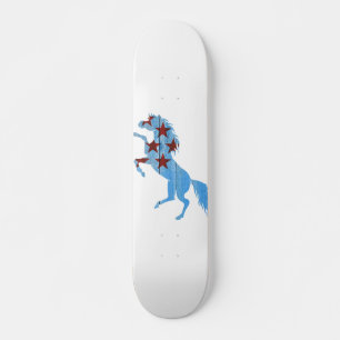 Blauwpaardensilhouet Persoonlijk Skateboard