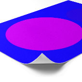 blauwpaars poster (Hoek)