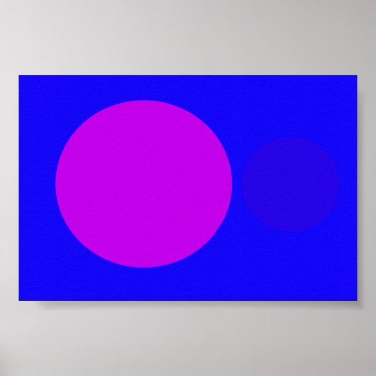 blauwpaars poster (Voorkant)