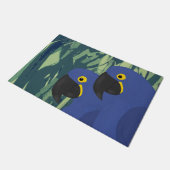 Blauwparrots Doormat Deurmat (Schuin)