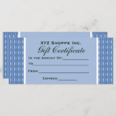blauwpatroon Cadeaubon (Voorkant / Achterkant)