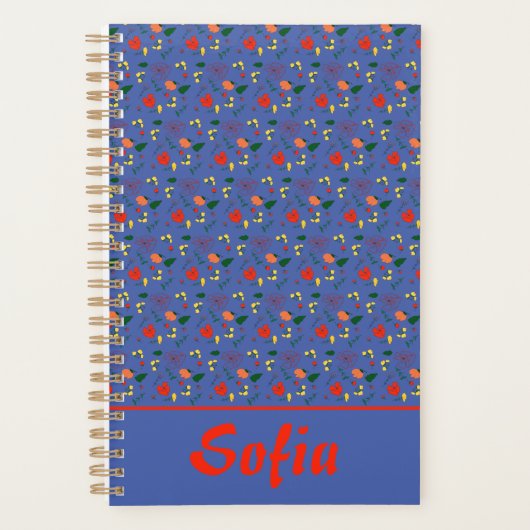 Blauwpatroonpapaverplant Planner (Voorkant)