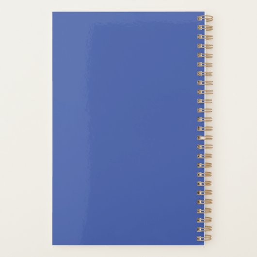 Blauwpatroonpapaverplant Planner (Achterkant)