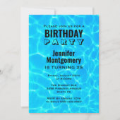 Blauwpoolwaterreflecties op zaterdag kaart (Voorkant)