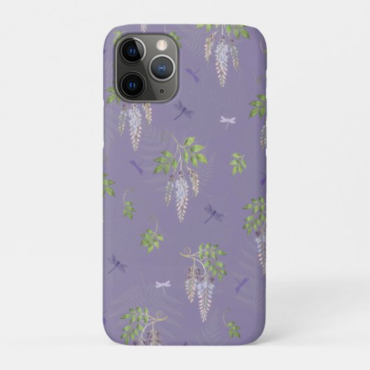 Blauwregen, varens, & Libellen Case-Mate iPhone Case (Achterkant)