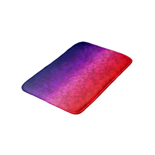Blauwrode ombre badmat (Gekanteld)