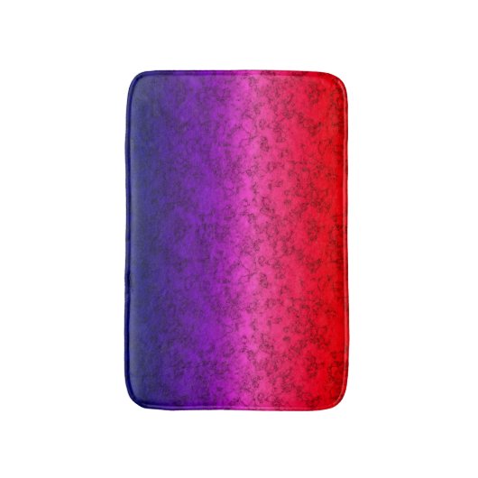 Blauwrode ombre badmat (Voorkant Verticaal)