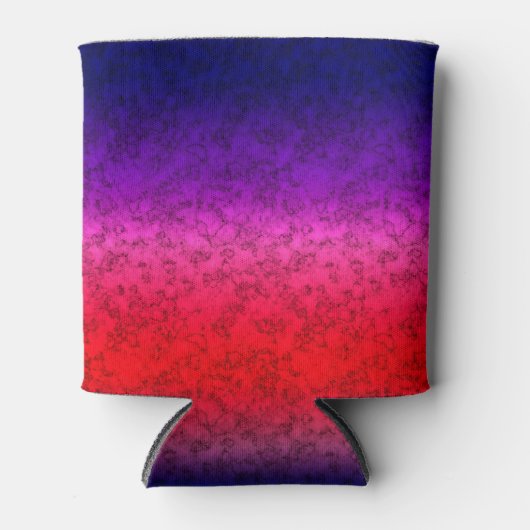 Blauwrode ombre blikjeskoeler (Voorkant)