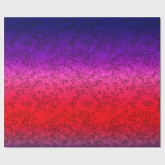 Blauwrode ombre cadeaupapier (Vlak)