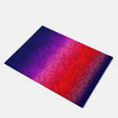 Blauwrode ombre deurmat (Schuin)