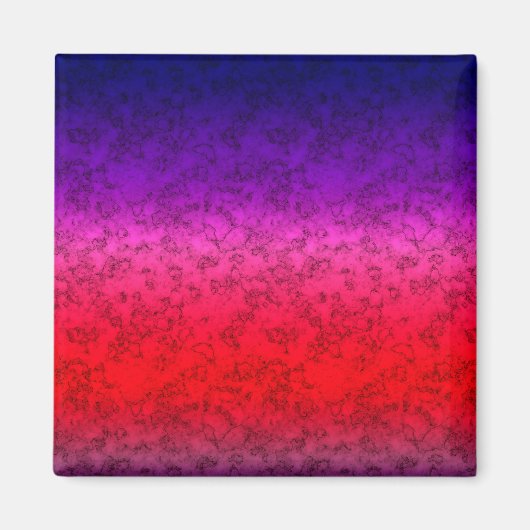 Blauwrode ombre magneet (Voorkant)